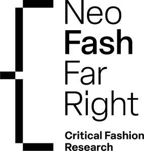 Logo des Forschungsprojekts Mode und Rechtsextremismus. Der Schriftzug lautet "Neo Fash Far Right. Critical Fashion Research".
