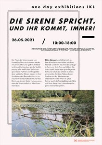 Videoinstallation von Ellice Renner im Rahmen des Ausstellungsformats
 
  One Day Exhibition
 
 von Studierenden der Fachbereiche Kunst und Bildung und Gestaltung im Kontext.