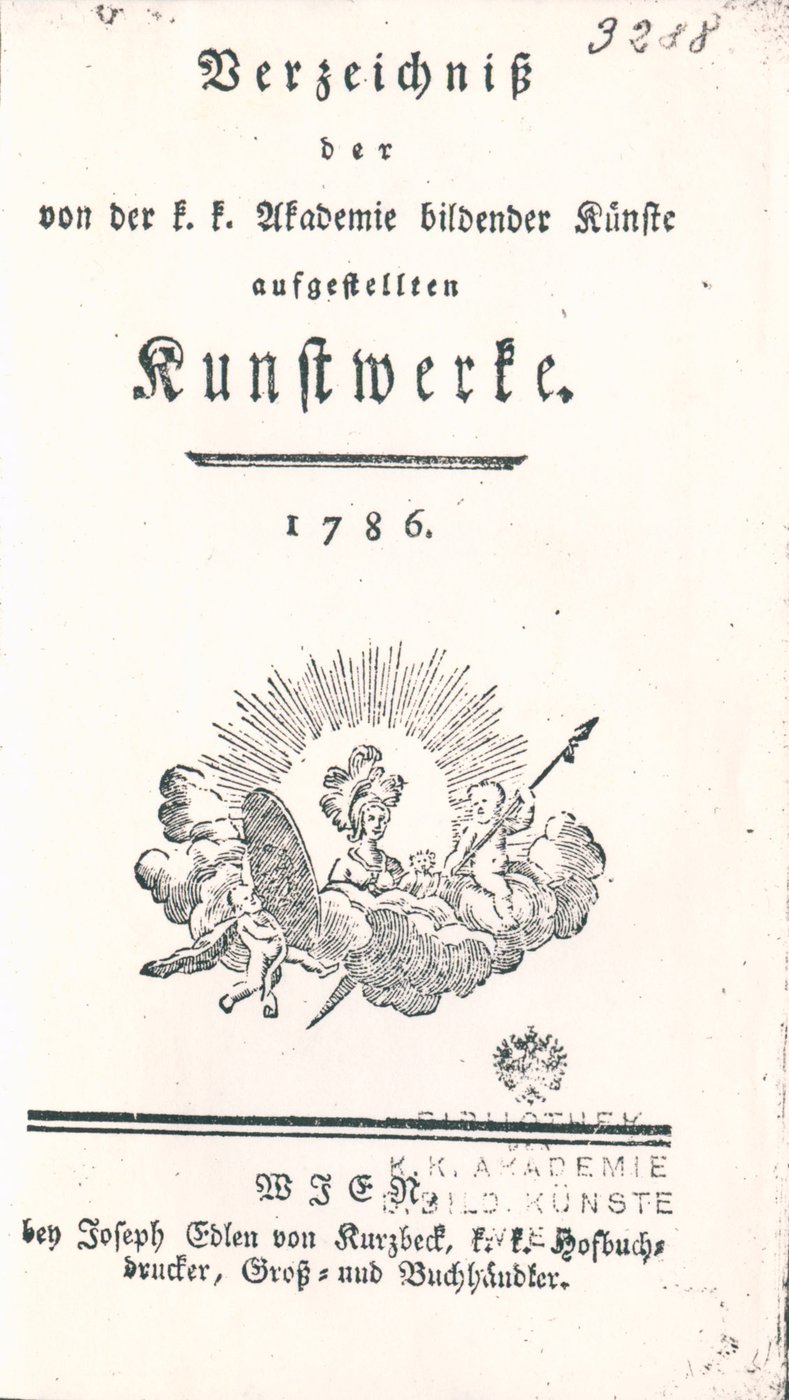 10 Gedruckte Seite, Frakturschrift, unterhalb des Titels die Abbildung der Göttin Minerva/Athene, mit einer Eule auf einer Wolke sitzend, flankiert von zwei Putti, einer ihre Lanze, der andere ihren Medusenschild haltend, umgeben von einem Strahlenkranz