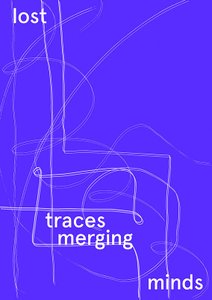 flyer of the exhibition on purple background