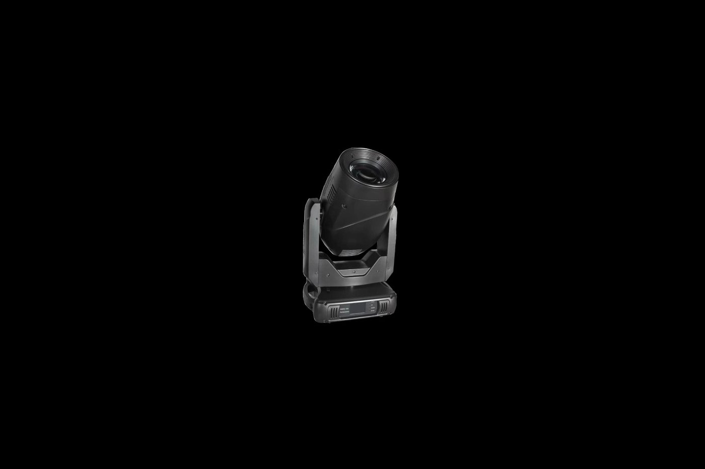 Spotlight on black background