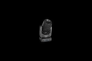 Spotlight on black background